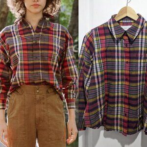 New The Great | Cottage Shirt In Bluegrass Plaid